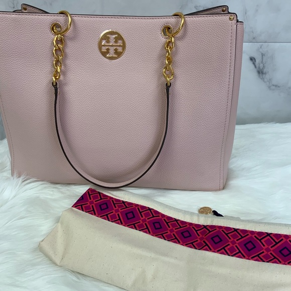 Tory Burch Large Everly Leather Tote - Picture 9 of 11